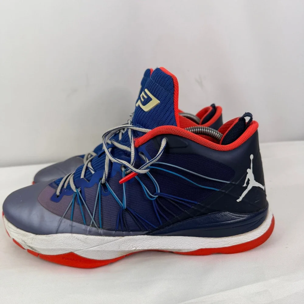 Jordan CP3 VII Mens Basketball Shoes Blue Red White 644805-407 Size 11